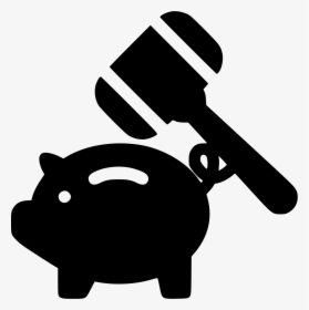 Break Piggy Bank - Breaking The Bank Cartoon, HD Png Download, Transparent PNG