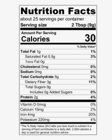 Organic Cacao Powder 8oz - Apple Jam Nutrition Facts, HD Png Download, Transparent PNG
