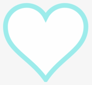 Pale Blue Heart Clip Art - Heart, HD Png Download, Transparent PNG