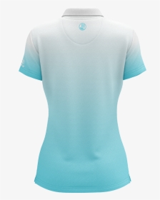 White To Tiffany Blue Women S Sublimated Jersey - White And Teal Polo, HD Png Download, Transparent PNG