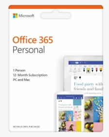 Microsoft Office 365 Personal - Office 365 Personal 2019, HD Png Download, Transparent PNG