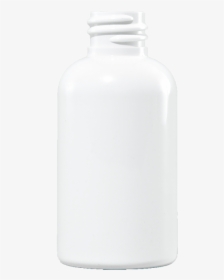 2 Oz White Pet Plastic Boston Round Bottle, 20-410 - Glass Bottle, HD Png Download, Transparent PNG