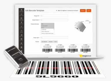 Magento Barcode Management System By Magestore - Magento Warehouse Management System Barcode, HD Png Download, Transparent PNG