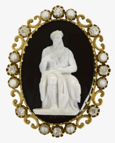 Antique Moses Cameo Brooch - Brooch, HD Png Download, Transparent PNG