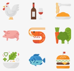 Food - Flat Icon Snack Png, Transparent Png, Transparent PNG
