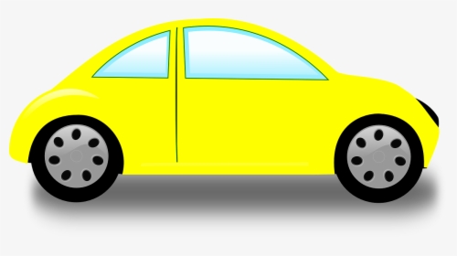 Vw Volkswagen Free Vector - Yellow Car Clipart, HD Png Download, Transparent PNG