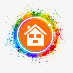 Logo Arc House Mancha Pintura - Color Splash Vector Png, Transparent Png, Transparent PNG