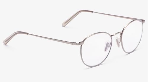 Silver Metal Frame Glasses, HD Png Download, Transparent PNG