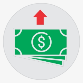Como Enviar Dinheiro Moneygram - Dollars In Hand Icon, HD Png Download, Transparent PNG
