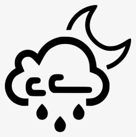 Transparent Rain Clipart Png - Cloud Thunder Icon Png, Png Download, Transparent PNG