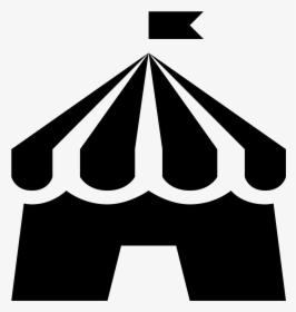Tent Icon Vector - Vector Circus Tent Icon, HD Png Download, Transparent PNG