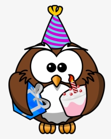 Party Time Clip Art Free Clipart Image - Owl Birthday Clipart, HD Png Download, Transparent PNG