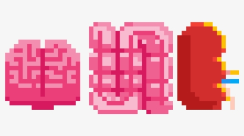 Pixel Brain Icon, HD Png Download, Transparent PNG
