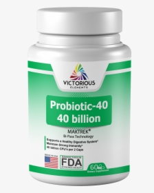 Probiotic-40 60 Caps - Agaricus, HD Png Download, Transparent PNG