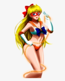 Aino Minako And Sailor Venus Drawn By Grimbyslayer - Sailor Mercury Sexy Lingerie, HD Png Download, Transparent PNG