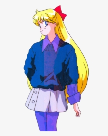 Sailor Moon And Sailor Venus Image - Cartoon, HD Png Download, Transparent PNG