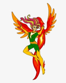 Rexlupin, Crossover, Fiery Shimmer, Jean Grey, Phoenix, - Cartoon, HD Png Download, Transparent PNG