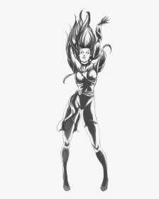 Xmen Drawing Line Art - Jean Grey X Men Phoenix Drawing, HD Png Download, Transparent PNG