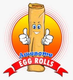 942 Awesome Egg Rolls - Cartoon Egg Roll Clipart, HD Png Download, Transparent PNG
