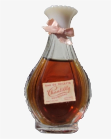 Vintage Perfume Bottle From 1940 S By Houbigant - Glass Bottle, HD Png Download, Transparent PNG