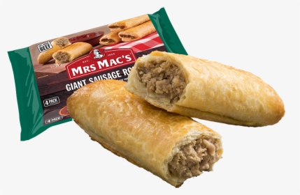 Giant Sausage Roll 4 Pack - Mrs Macs Sausage Roll, HD Png Download, Transparent PNG