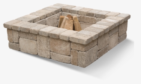 Euro Block Meremec Firepit Bethany-ledge - Stone Wall, HD Png Download, Transparent PNG