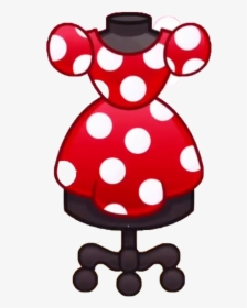 Clip Art Mickey Mouse Dress - Minnie Mouse Dress Drawing, HD Png Download, Transparent PNG
