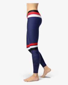 Blue Red White And Black Stripe Leggings Yoga Gym And - Game Of Theones Dragon Leggings, HD Png Download, Transparent PNG