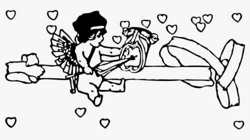 Cupid With Tragedy Mask Clip Arts - Cupid, HD Png Download, Transparent PNG