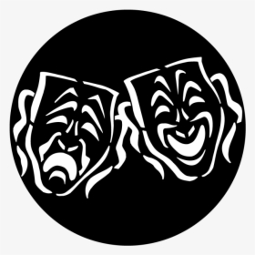 Apollo Masks Tragedy/comedy Gobo   Data-large Image - Illustration, HD Png Download, Transparent PNG