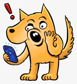 Ken The Voting Dingo Gasps At Something On His Smartphone - Cat Voting Clipart, HD Png Download, Transparent PNG