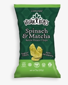 Vegan Spinach Matcha Kettle Chips Large - Vegan Rob's Brussel Sprout Puffs, HD Png Download, Transparent PNG