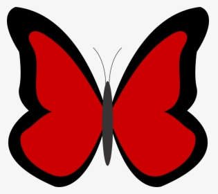 Clipart Skull Butterfly - Red Butterfly Images Clip Art, HD Png Download, Transparent PNG
