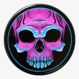 Purple Voodoo Skull Pin - Voodoo Skull, HD Png Download, Transparent PNG
