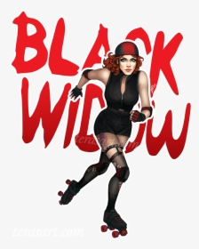 Transparent Scarlet Witch Png - Roller Derby Black Widow, Png Download, Transparent PNG