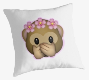 Emoji Monkey Flower Crown Edit By Zannahp - Flower Crown Monkey Emoji Transparent, HD Png Download, Transparent PNG