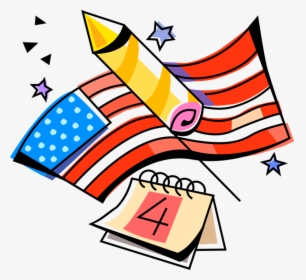 Vector Illustration Of Independence Day 4th Of July - July 4th Vector Png, Transparent Png, Transparent PNG