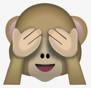 Monkey Of Sticker T-shirt Poo Pile Blushing Clipart - Monkey Emoji See No Evil, HD Png Download, Transparent PNG