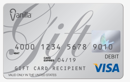 Visa Gift Card Png - Visa Vanilla Gift Card, Transparent Png, Transparent PNG