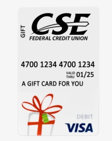 Cse Visa Gift Card - Visa Debit, HD Png Download, Transparent PNG
