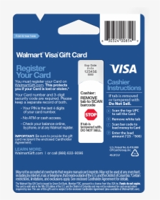 Walmart Debit Visa Gift Card Balance Photo - Walmart Visa Gift Card Green Dot, HD Png Download, Transparent PNG
