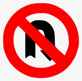 U Turn Sign Free Png Image - No Parking Road Sign, Transparent Png, Transparent PNG