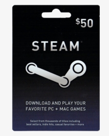 50 Steam Gift C $50 Visa Gift Card Png - Steam, Transparent Png, Transparent PNG