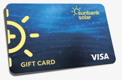 Sunbank Solar Visa Gift Card - Vertical Visa Debit Cards, HD Png Download, Transparent PNG