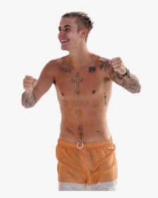 Justin Bieber Topless Png Image - Justin Bieber, Transparent Png, Transparent PNG