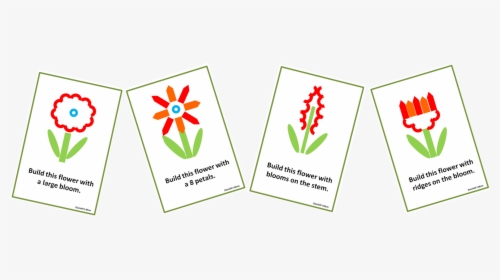 Pool Noodle Flowers Building Challenge Cards - Sign, HD Png Download, Transparent PNG