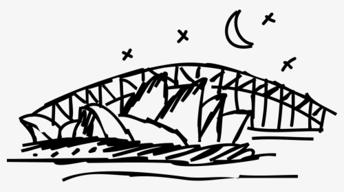 Transparent Bridge Vector Png - Sydney Harbour Bridge Clipart, Png Download, Transparent PNG