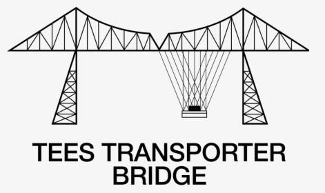 Middlesbrough Transporter Bridge Silhouette, HD Png Download, Transparent PNG