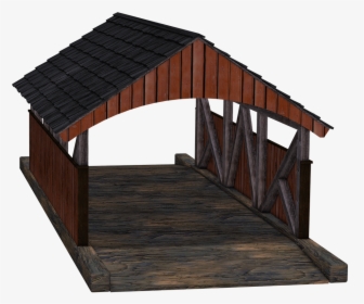 Wooden Bridge With Roof, HD Png Download, Transparent PNG