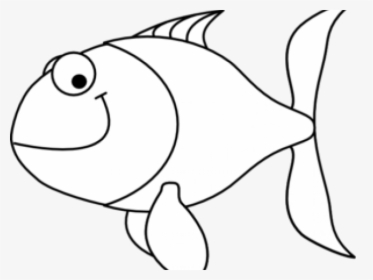 Gold Fish Clipart Fish Head - Clip Art Black And White, HD Png Download, Transparent PNG
